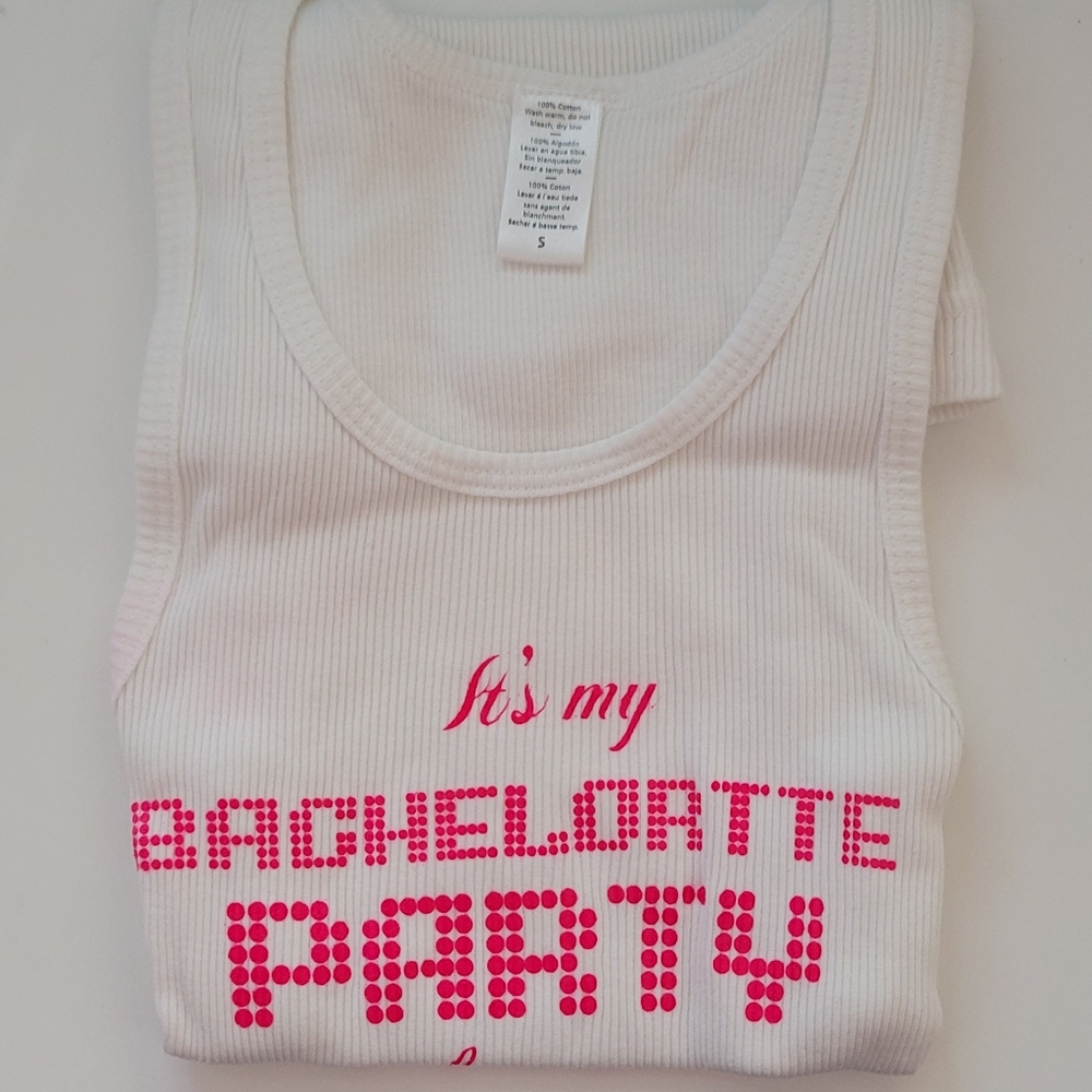 It My Bachelorette Party Screen Print Tank Top